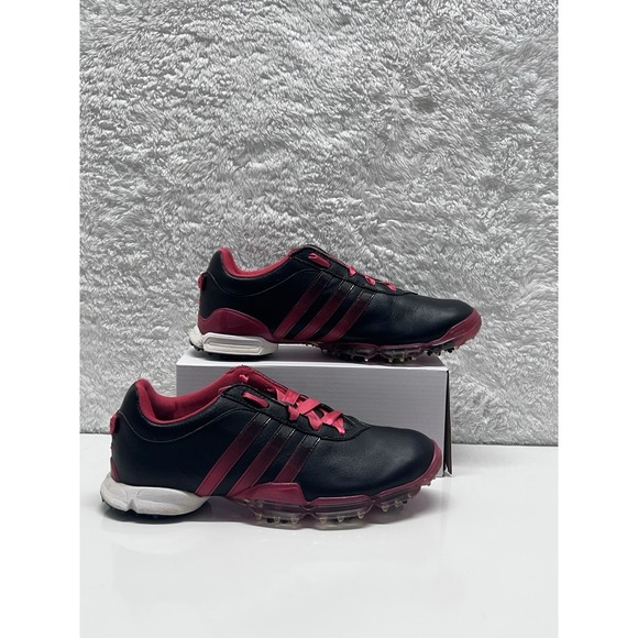 Adidas Signature Paula Creamer 2 Golf Shoes Black Red Pink Womens SZ‎ 8.5 Golf - Picture 1 of 9